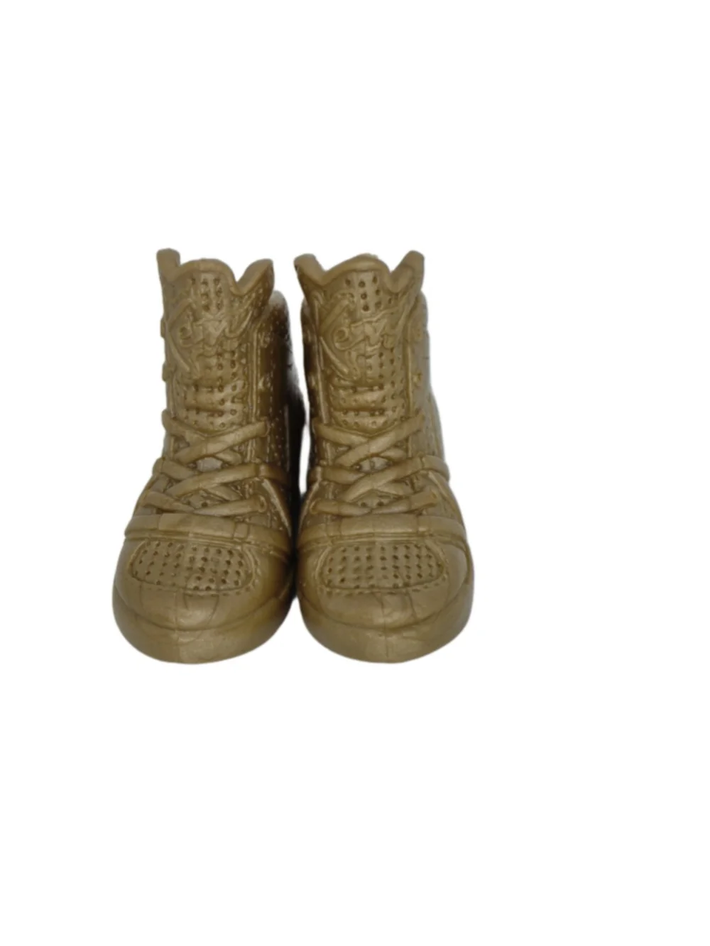 Vintage Mattel Ken Doll Metallic Gold High-Top Sneakers Shoes for 12